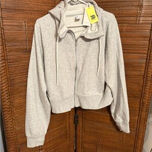 All in Motion Heather Gray Full-Zip Hooded Sweatshirt